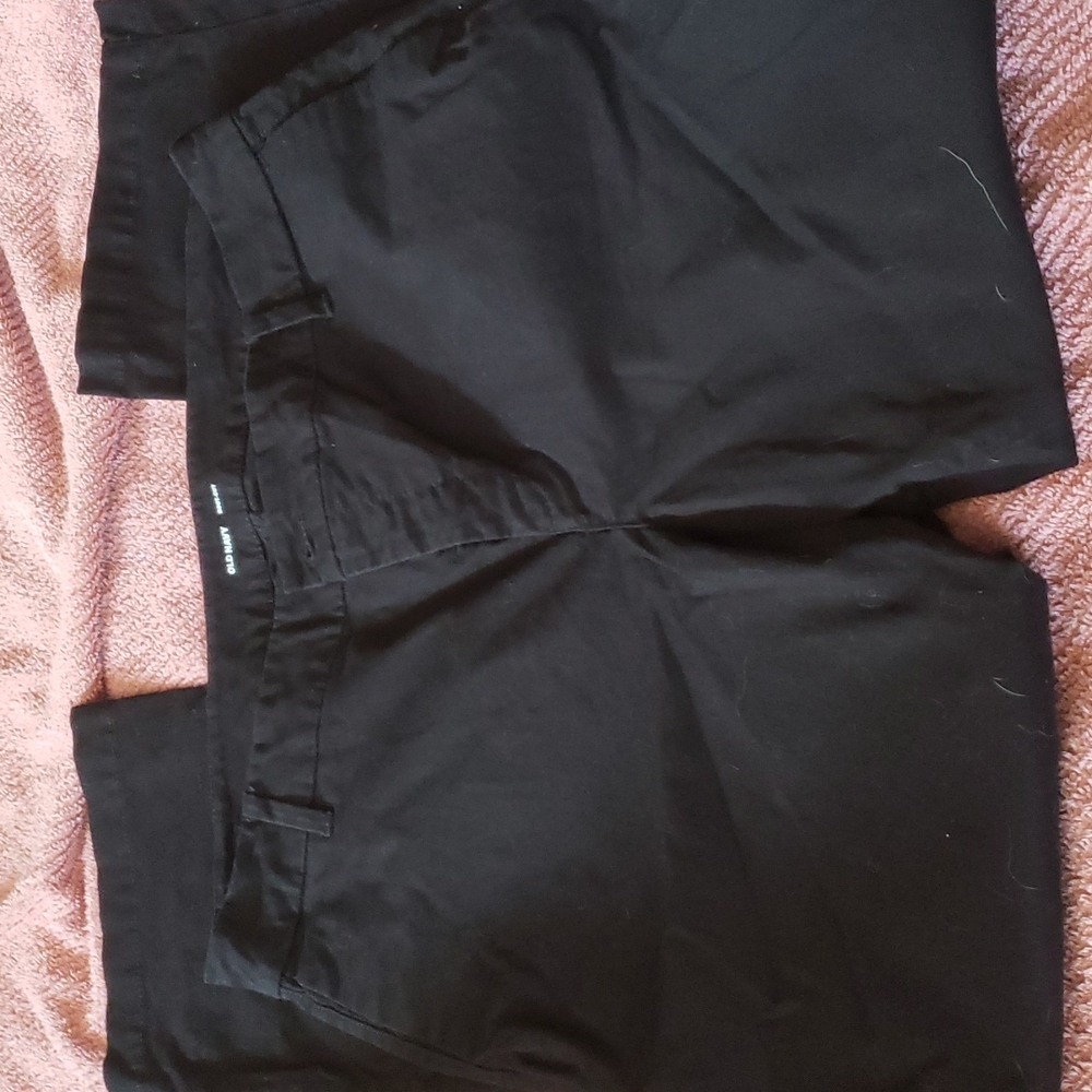 Old Navy Black Bootcut Khakis 16S